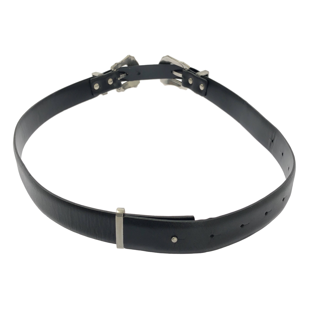 TOGA PULLA / トーガプルラ ダブルバックル レザー ベルト