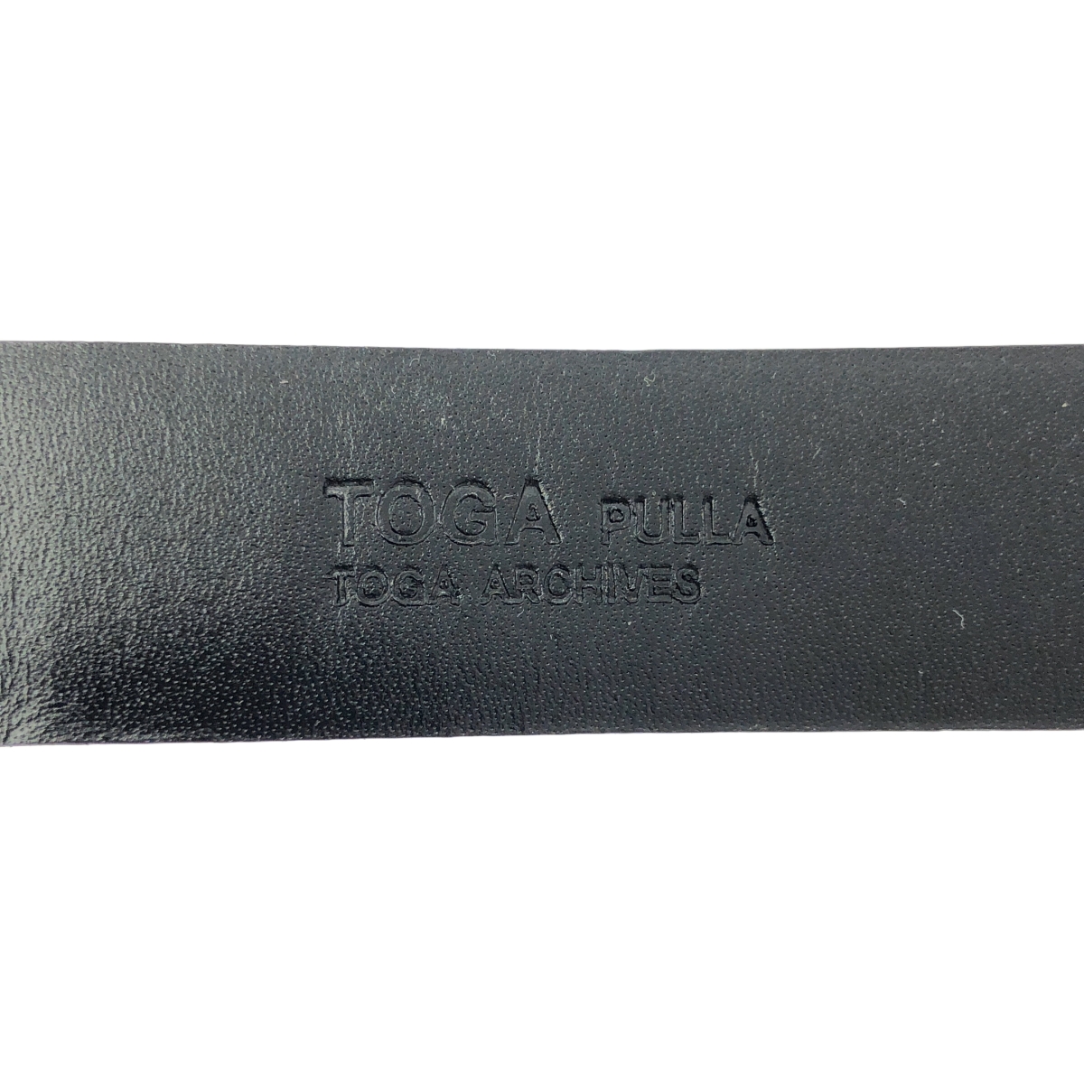 TOGA PULLA / トーガプルラ ダブルバックル レザー ベルト