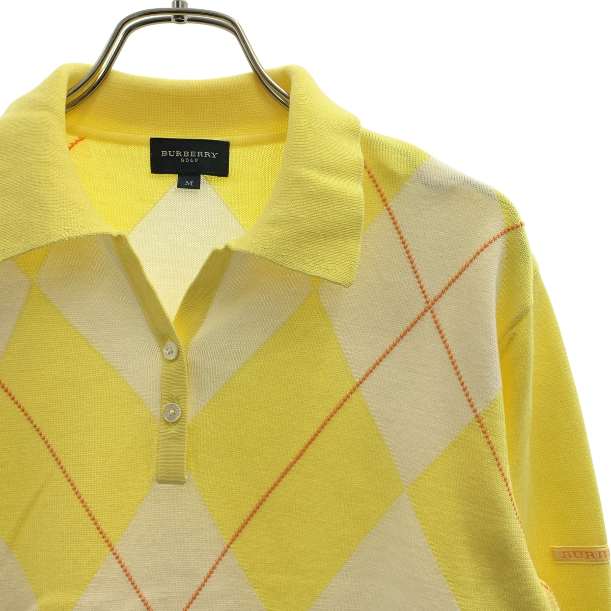 Burberry / バーバリー golf / ロゴボタン ポロ カットソー