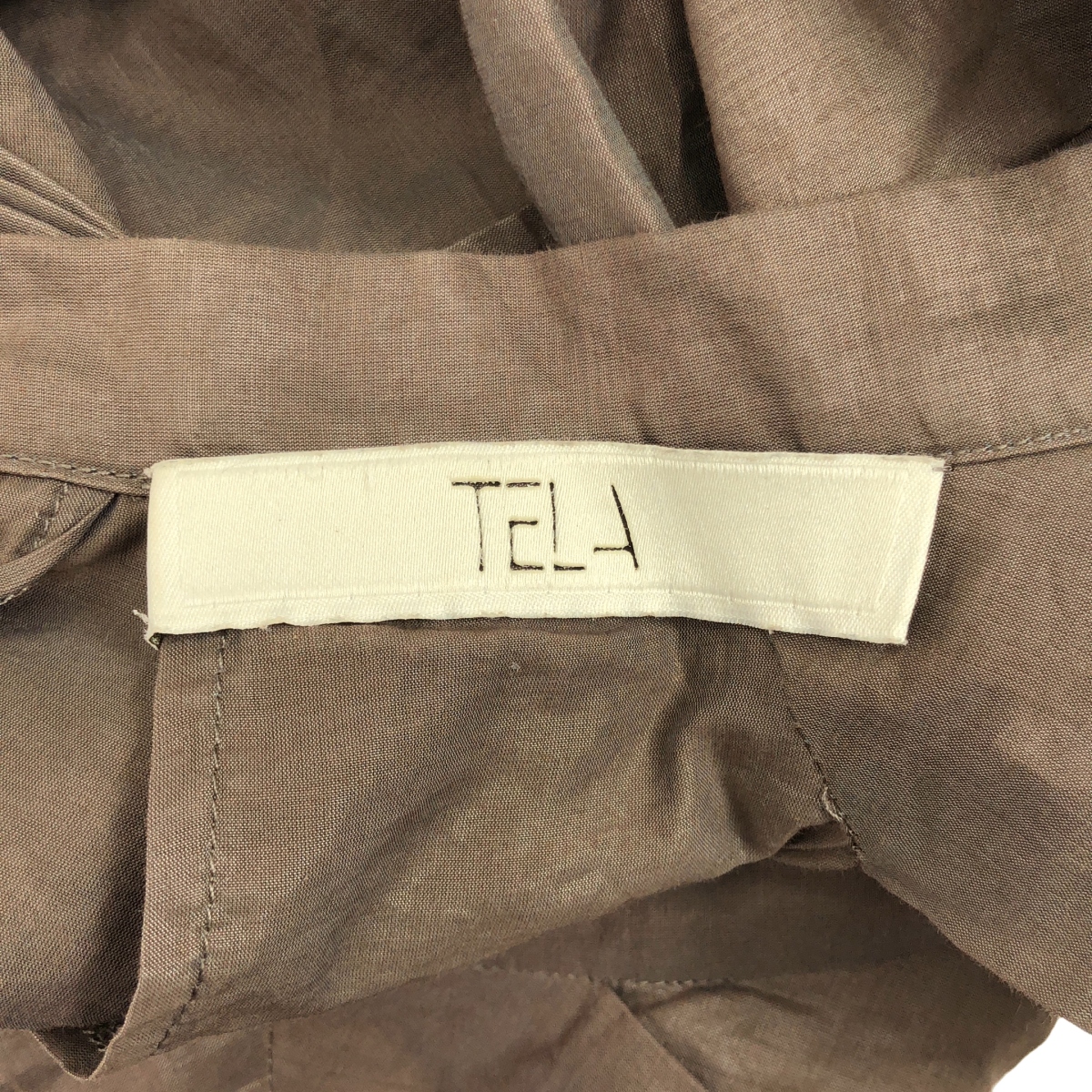 TELA / テラ ギャザー ボリューム ドレス ワンピース / インナー付き