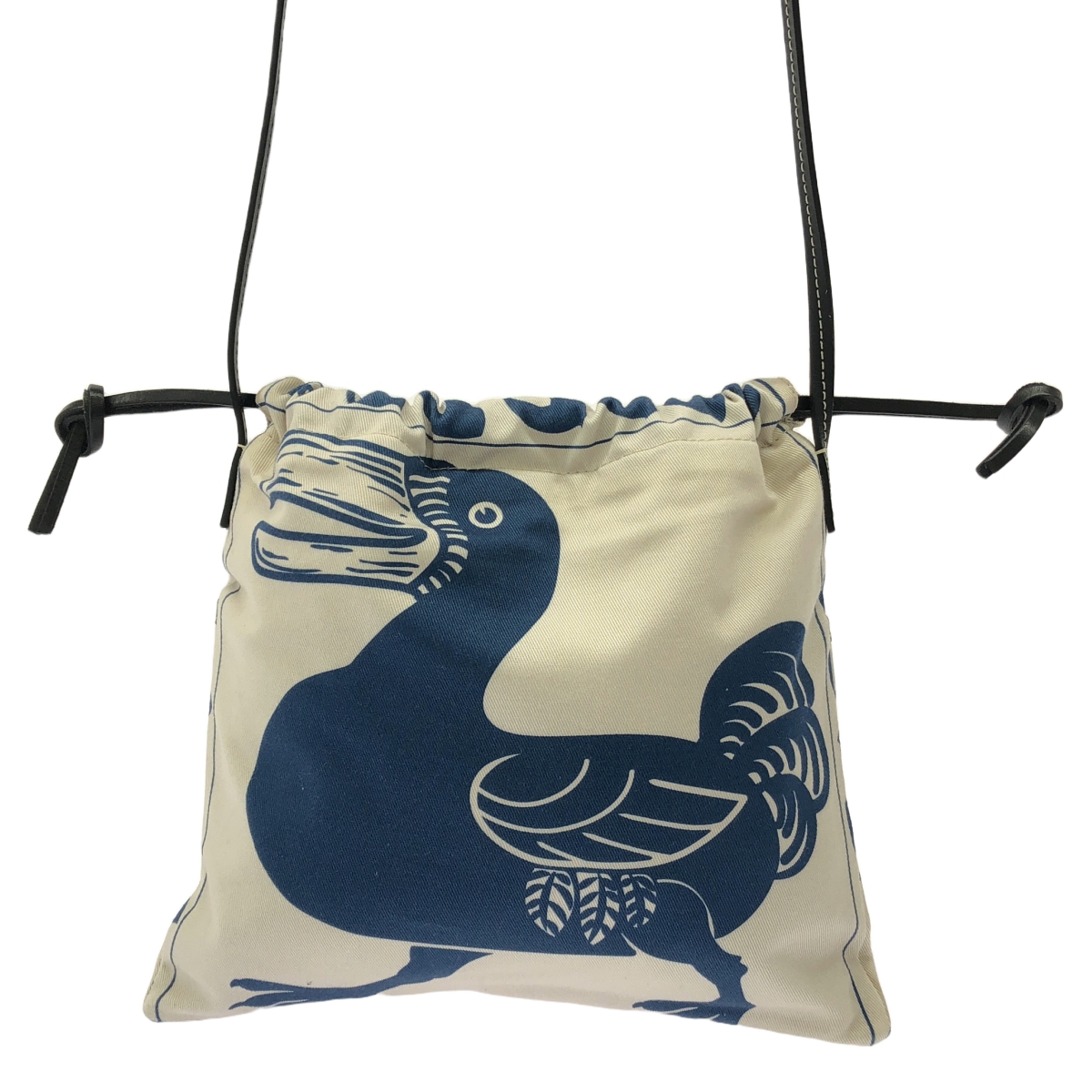 LOEWE / ロエベ William De Morgan Pouch Tiles Small / レザー アナグラムロゴ  巾着 タイル スモール ドローストリング ポーチ ショルダーバッグ