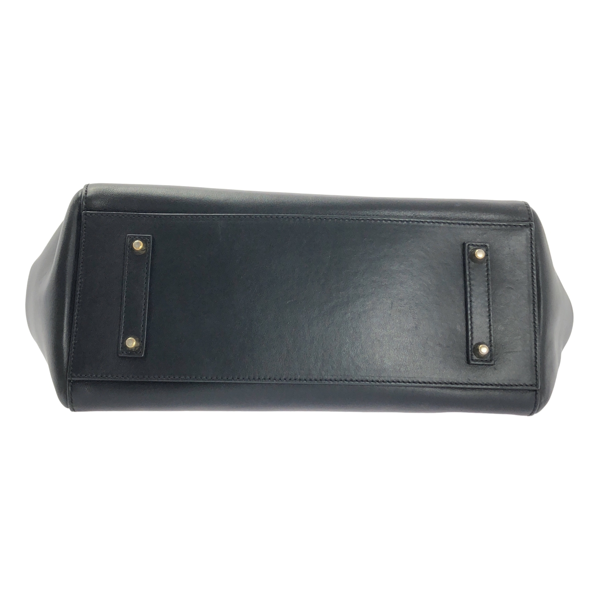 ANYA HINDMARCH / アニヤハインドマーチ レザー パンチング スマイル ハンド トートバッグ