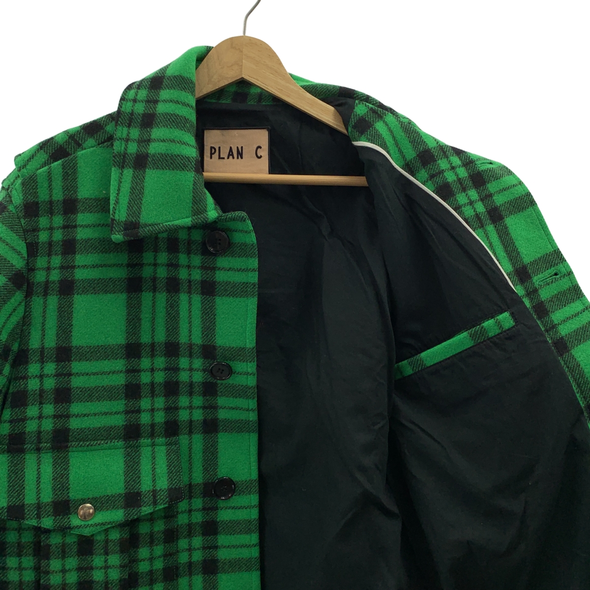 Plan C / プランシー ウール チェック ジャケット