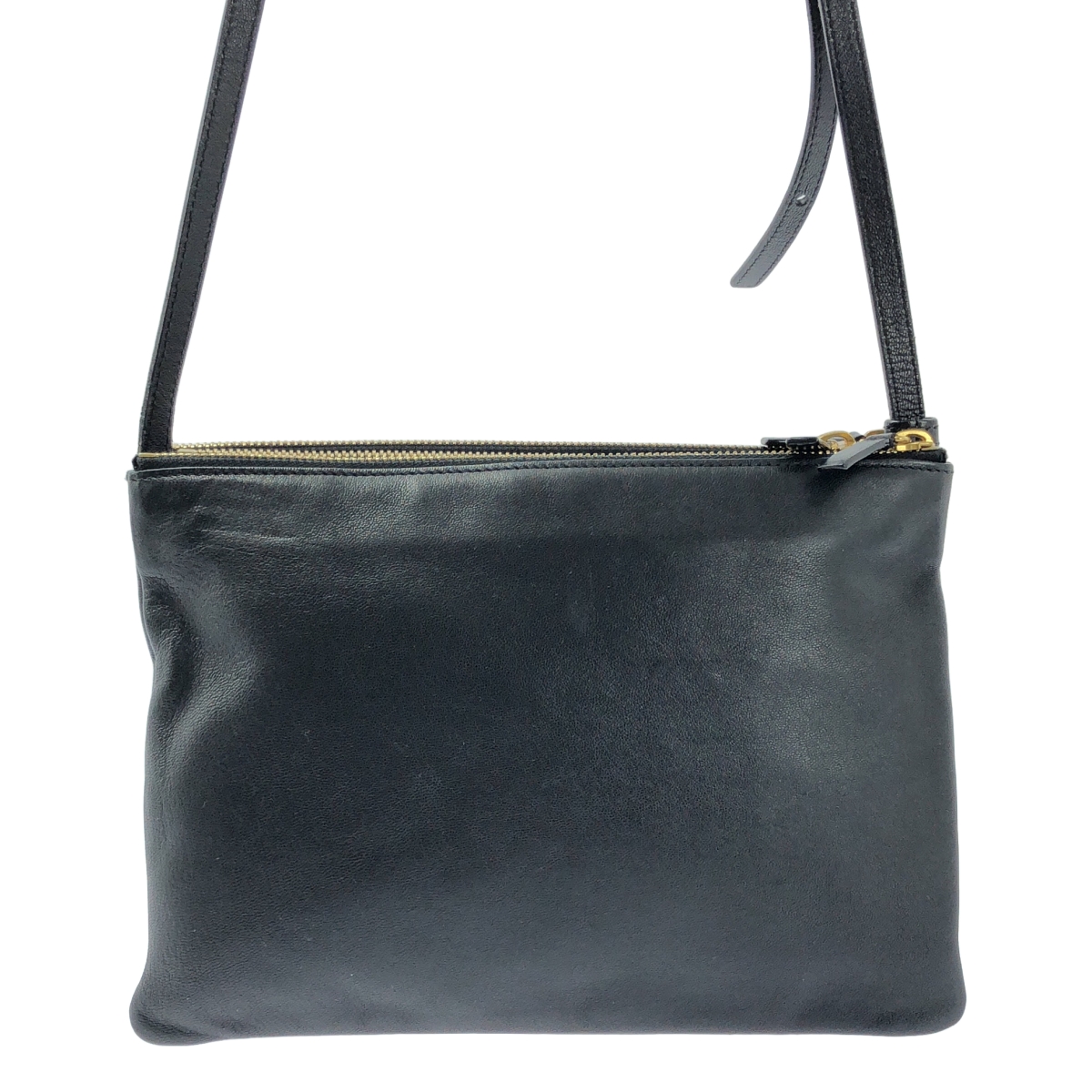 CELINE / セリーヌ by Phoebe Philo フィービー / トリオ ラージ レザー ロゴ ショルダーバッグ