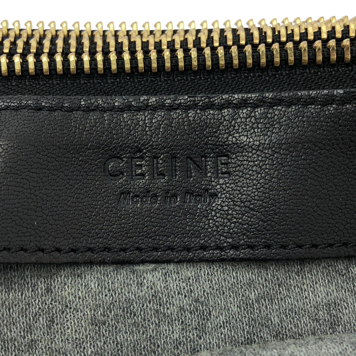 CELINE / セリーヌ by Phoebe Philo フィービー / トリオ ラージ レザー ロゴ ショルダーバッグ