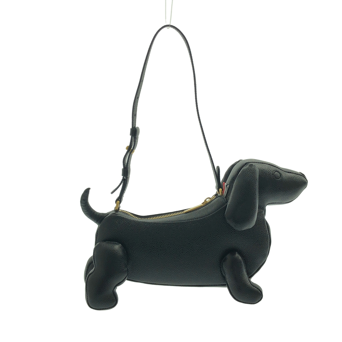 THOM BROWNE / トムブラウン ペブルグレイン ミニヘクター ドッグ ハンドバッグ