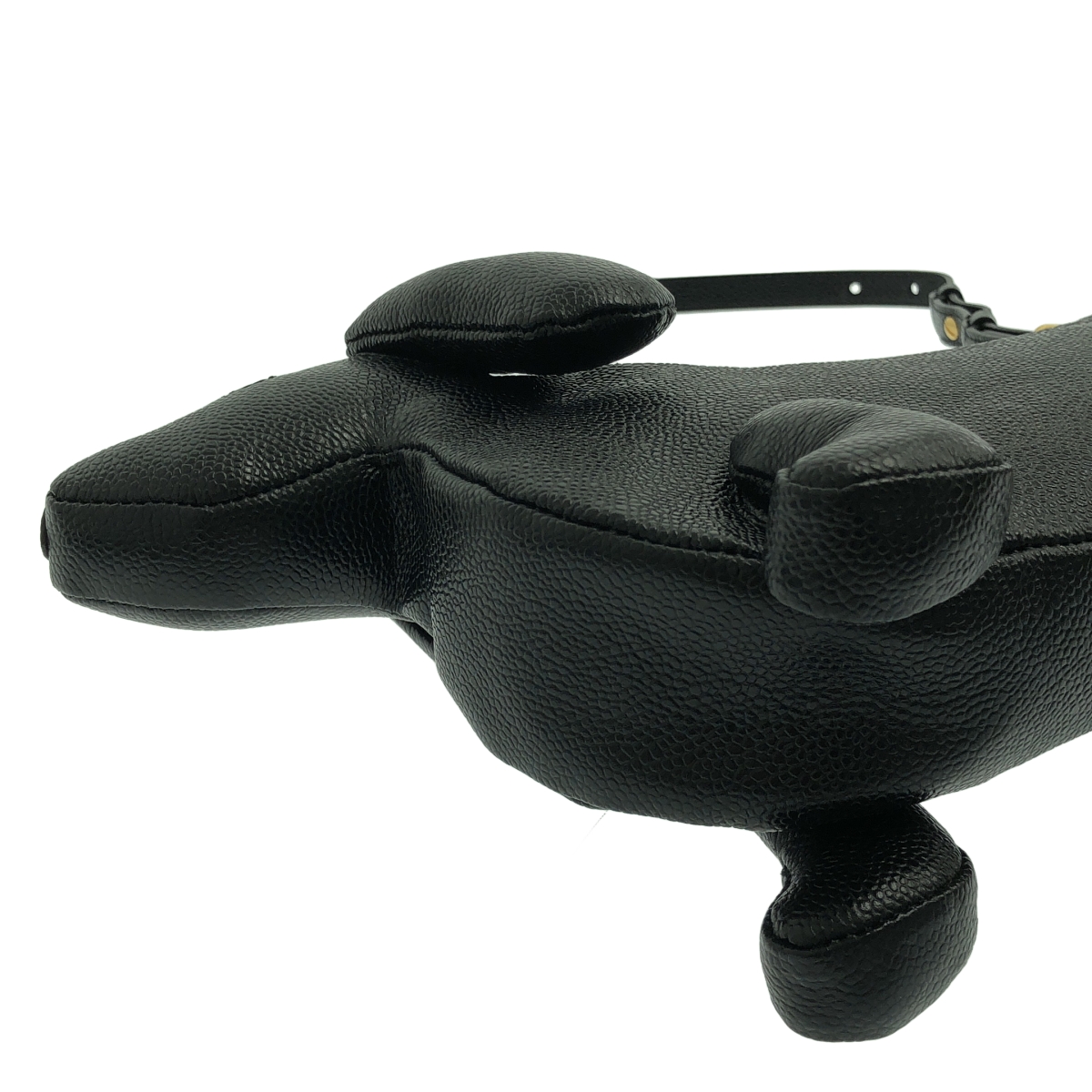 THOM BROWNE / トムブラウン ペブルグレイン ミニヘクター ドッグ ハンドバッグ