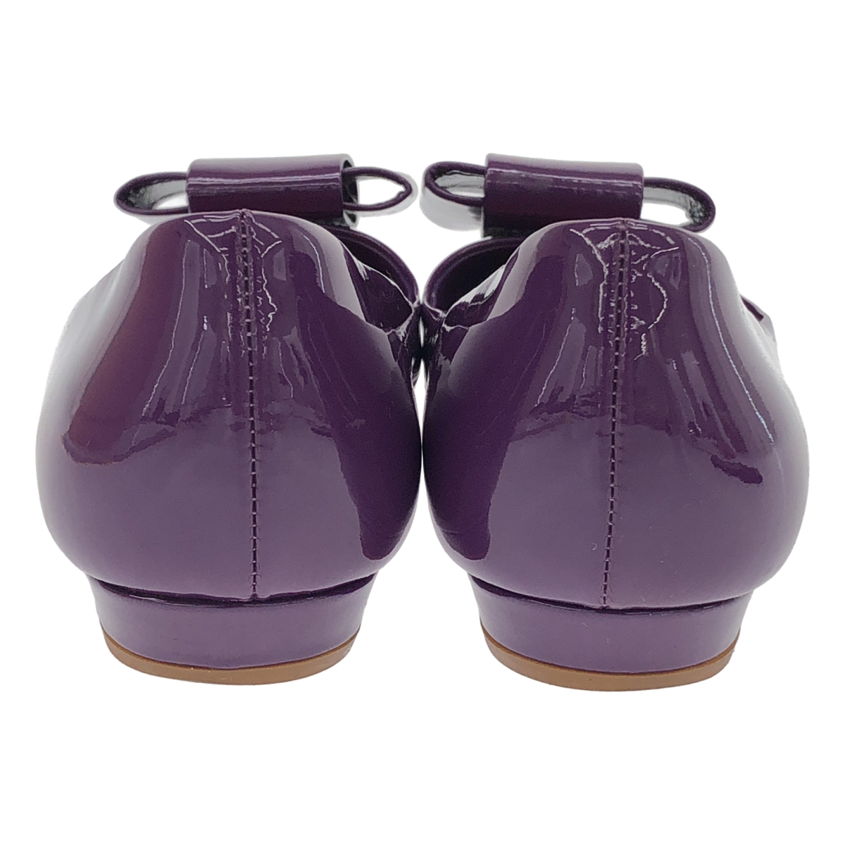 miu miu / ミュウミュウ パテントレザー リボン フラット パンプス