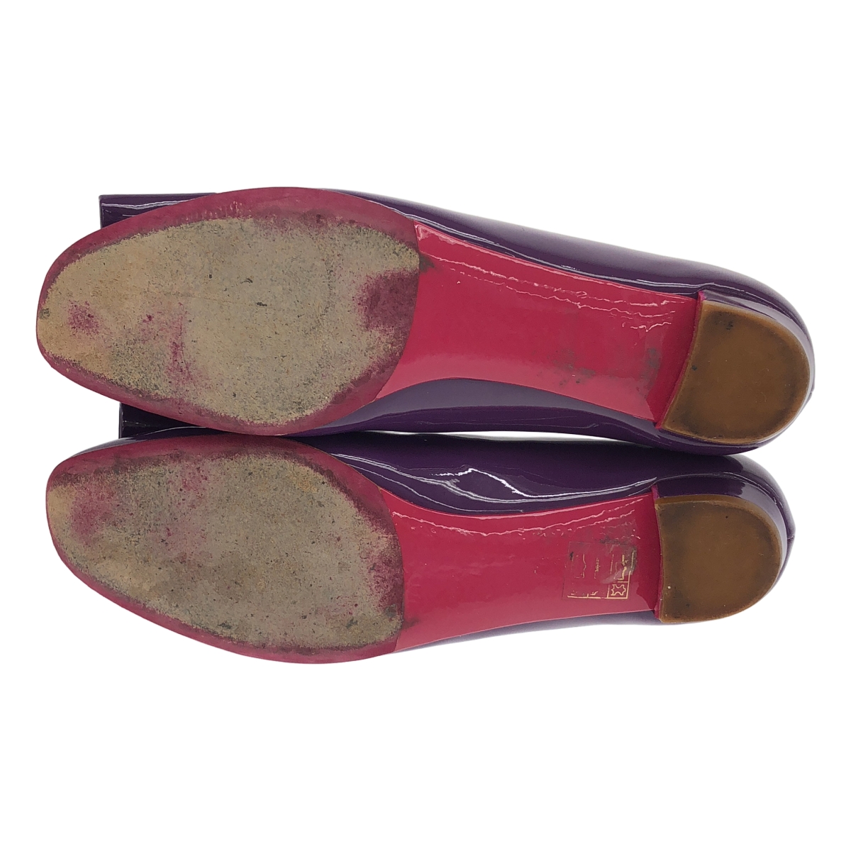 miu miu / ミュウミュウ パテントレザー リボン フラット パンプス