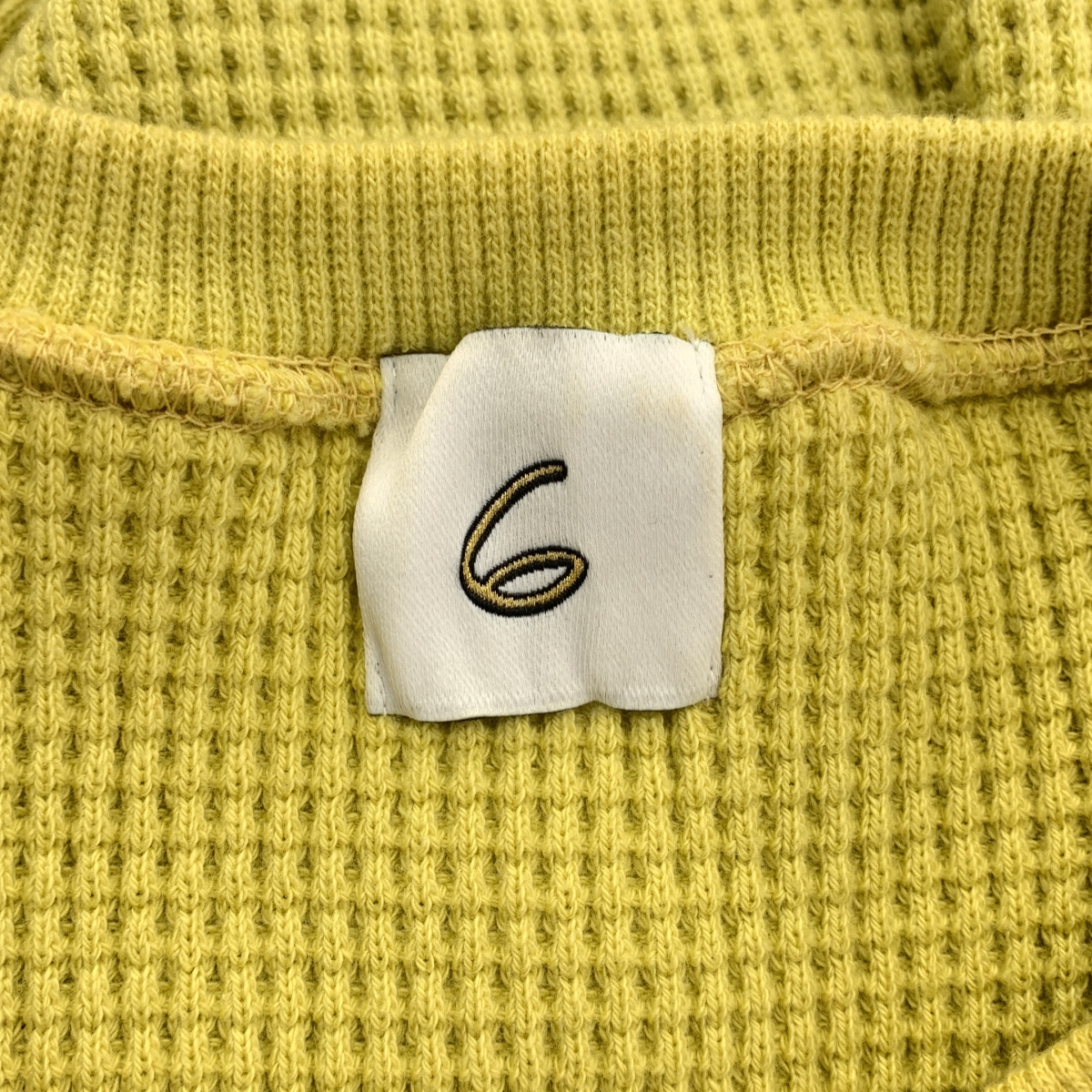 6(ROKU) BEAUTY&YOUTH / ロクビューティーアンドユース サーマル カラー ロングスリーブ プルオーバー カットソー