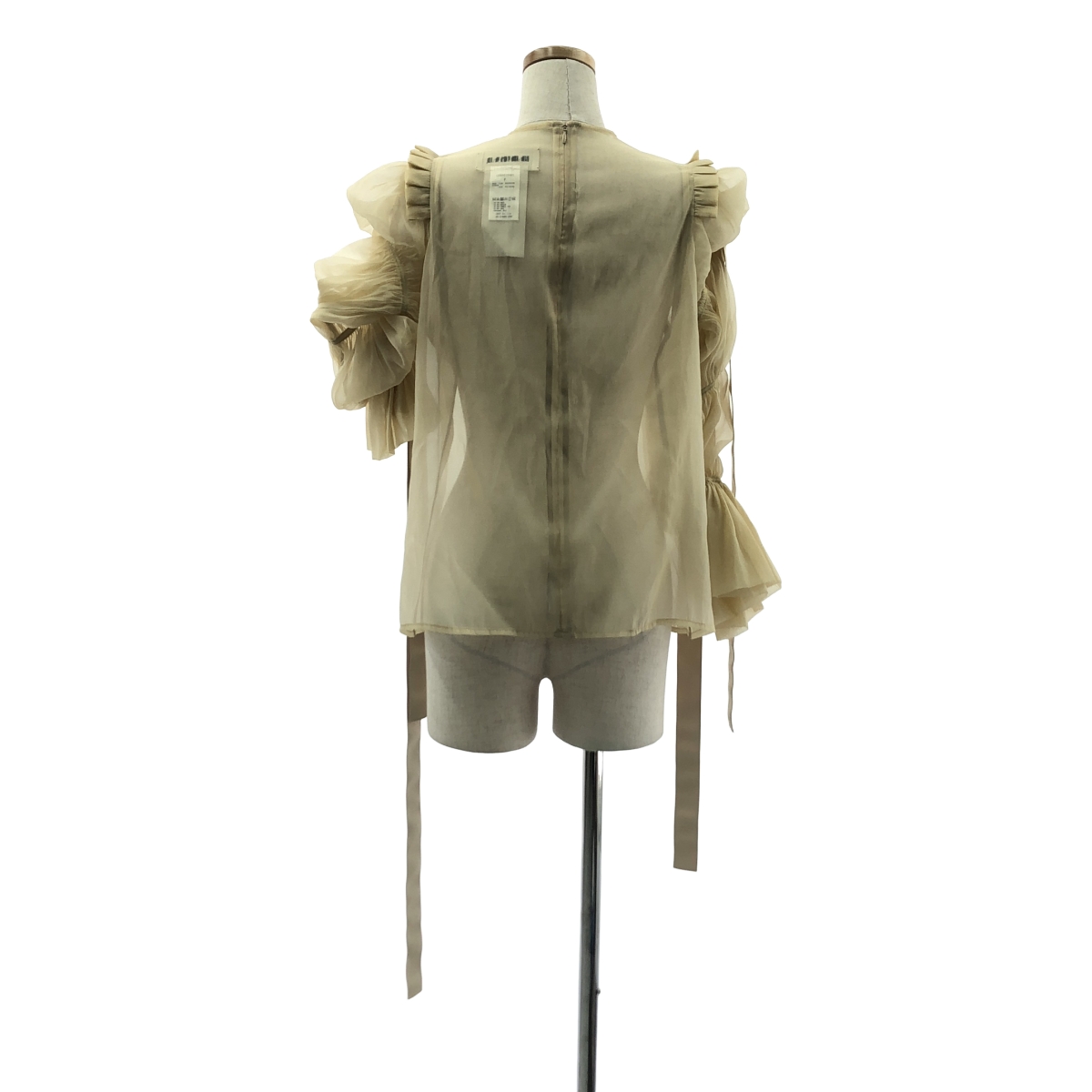 その他 シアー ボリュームスリーブ ブラウス トップス