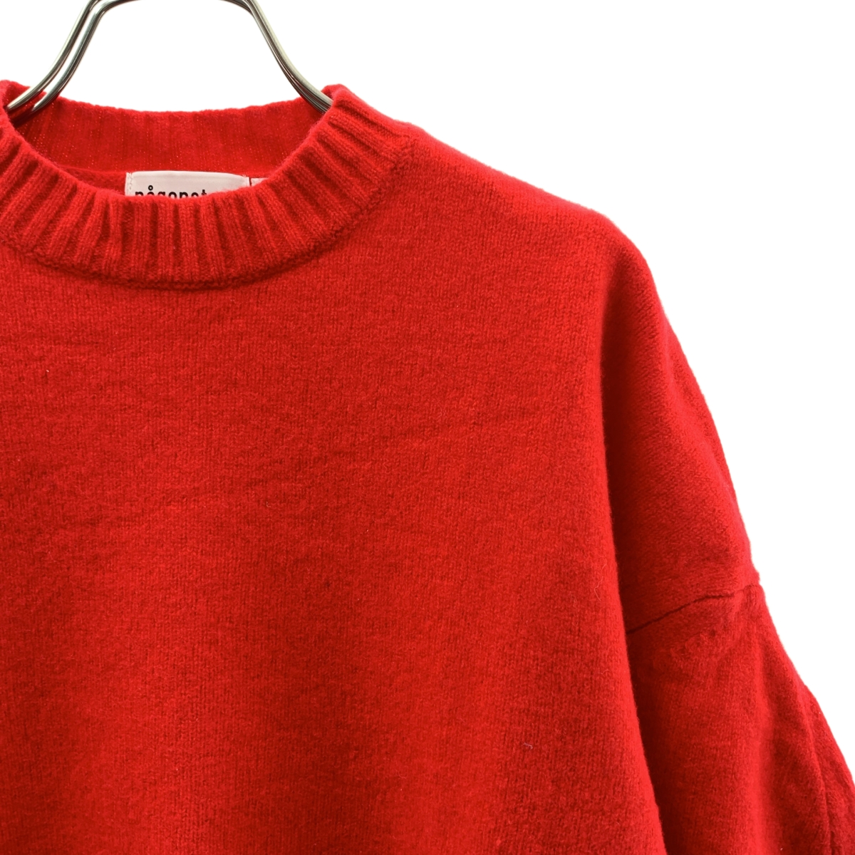 nagonstans / ナゴンスタンス form pullover ウール ロゴ ニット プルオーバー