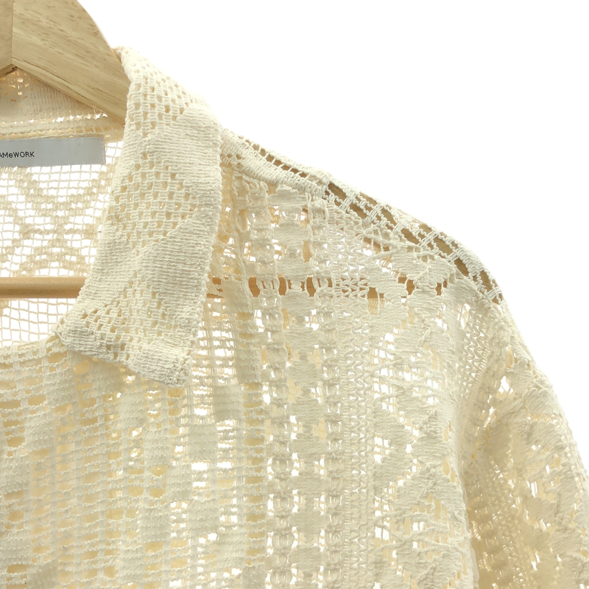 Framework / フレームワーク アンティークレースオープンカラーシャツ