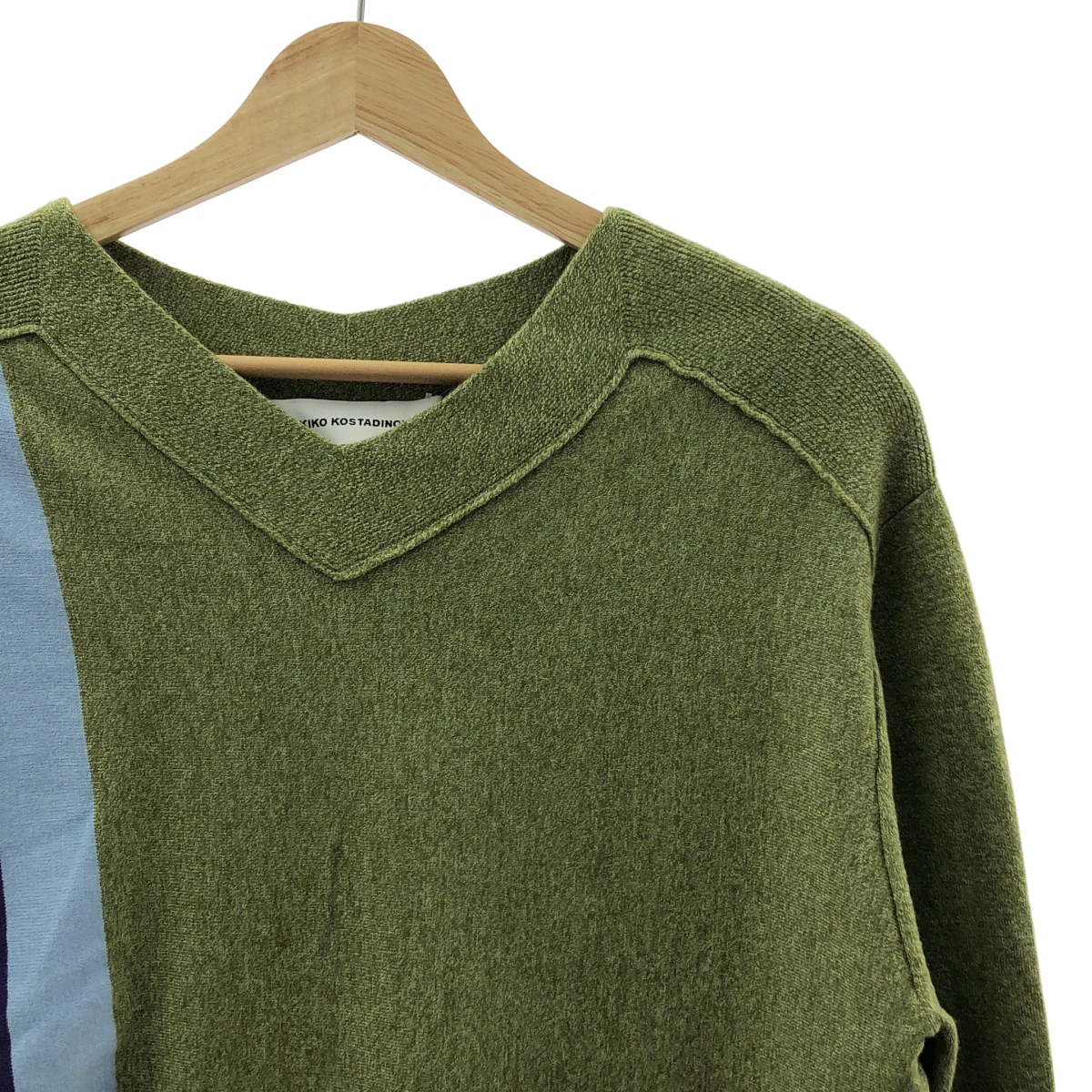 Kiko Kostadinov / キココスタディノフ OSTRO JUMPER カシミヤ混 ライン クルーネックニット