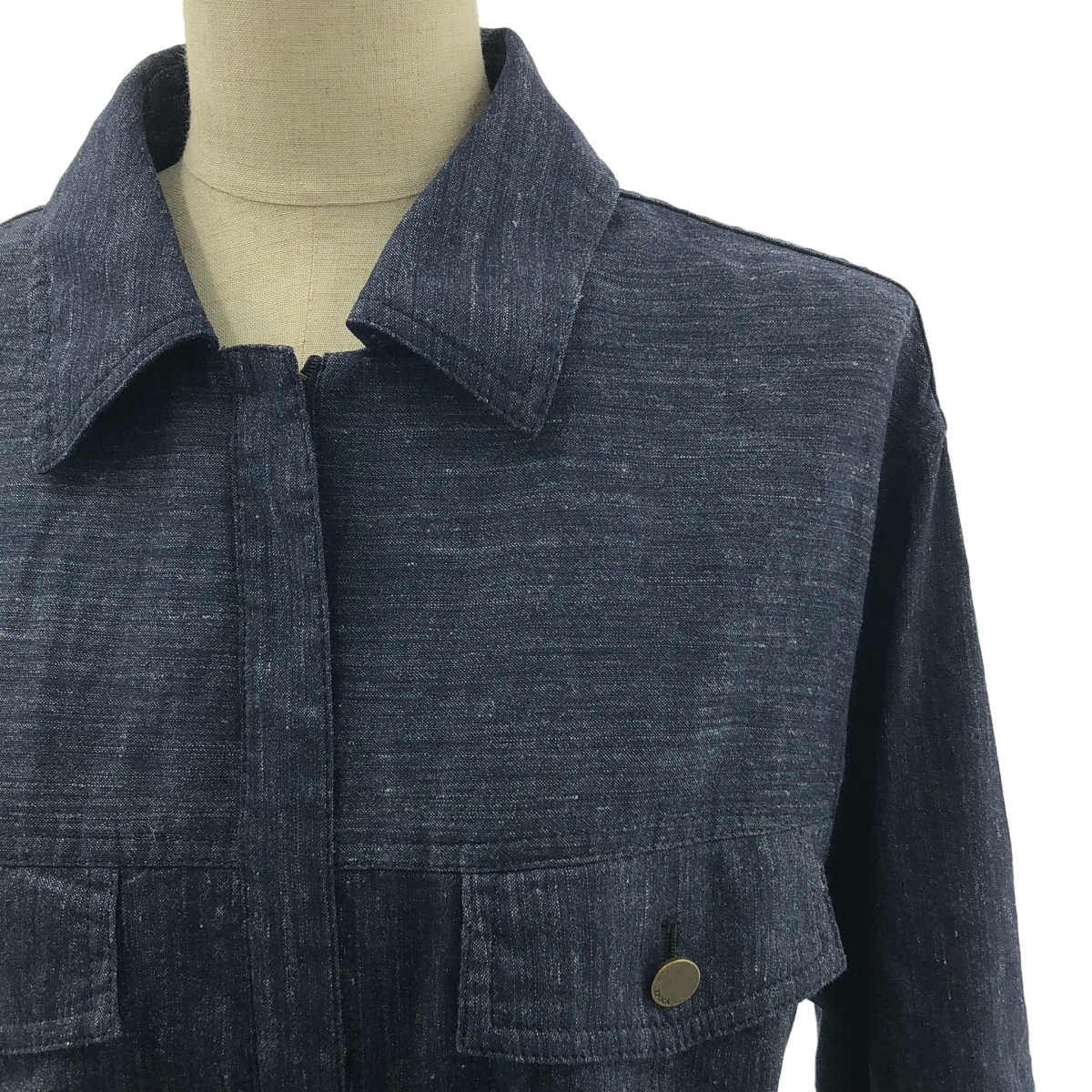 その他 リネン レーヨン ストレッチ シャツカラー ドレス ワンピース