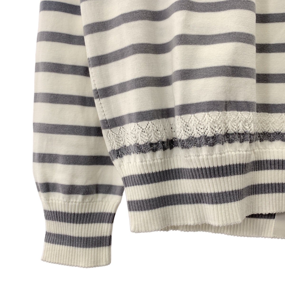 tao COMME des GARCONS / タオコムデギャルソン コットン バックオープン ニット トップス