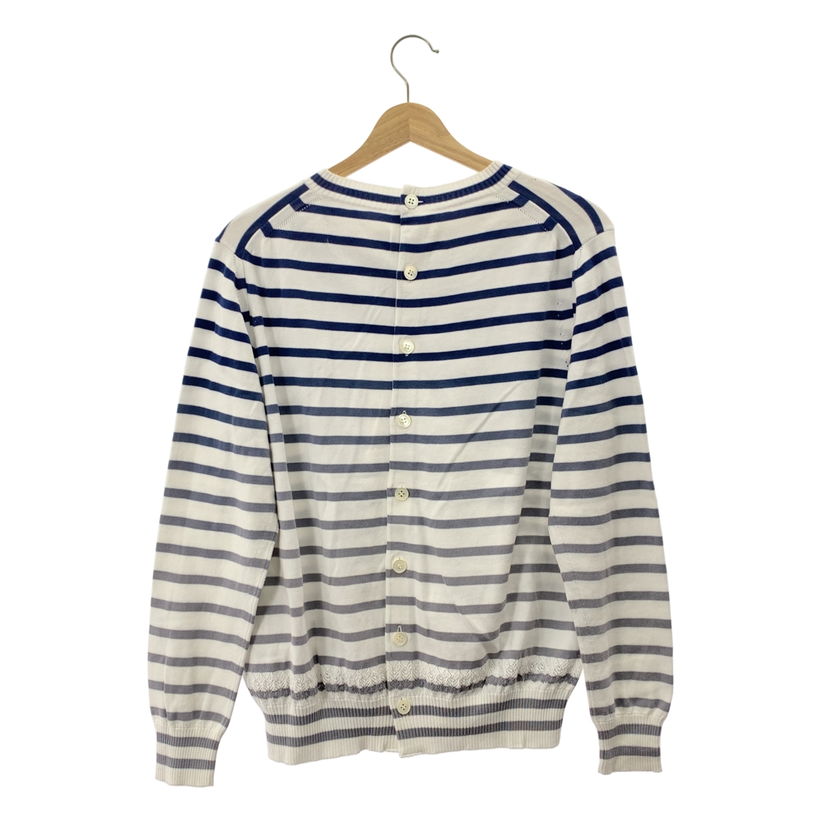 tao COMME des GARCONS / タオコムデギャルソン コットン バックオープン ニット トップス