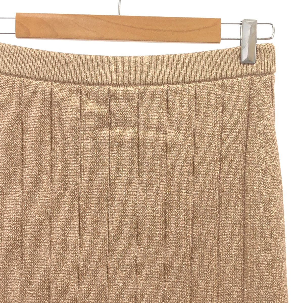 MARC JACOBS / マークジェイコブス メタリック リブニット ペンシルスカート