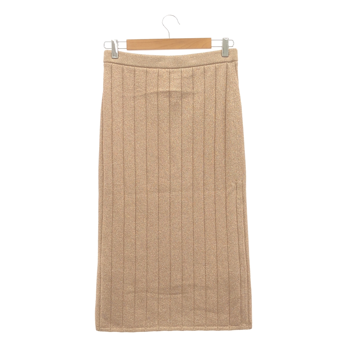 MARC JACOBS / マークジェイコブス メタリック リブニット ペンシルスカート