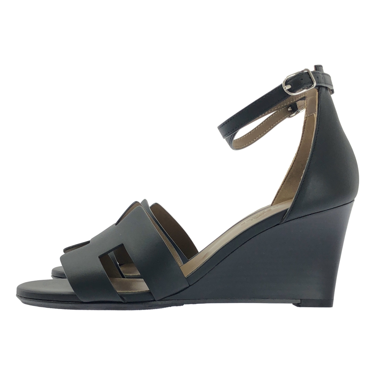 HERMES / エルメス LEGEND レジェンド レザー ウェッジソールサンダル