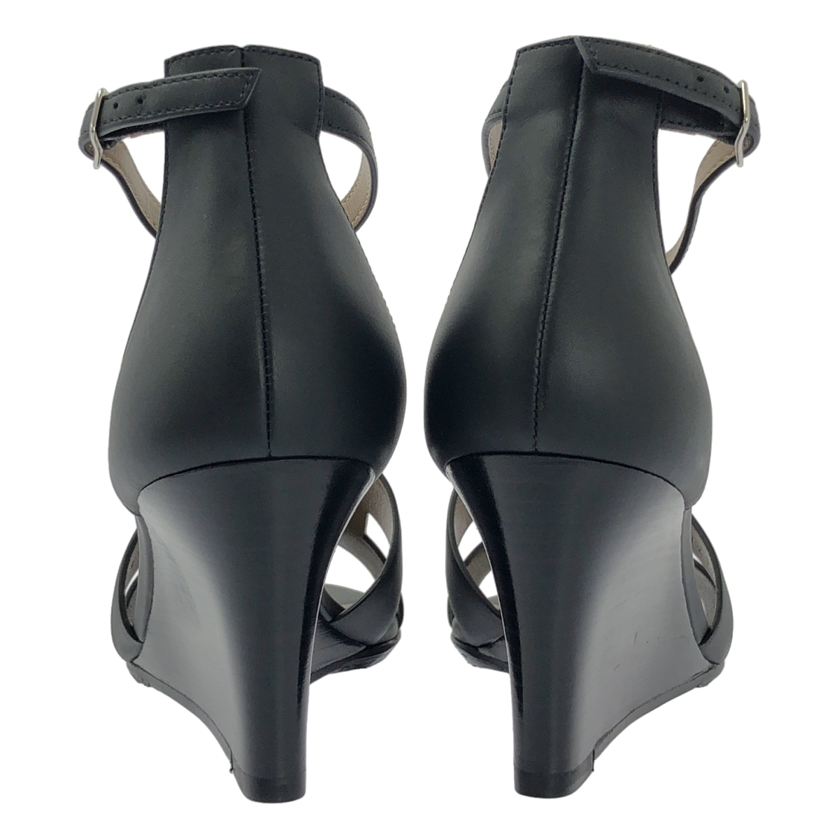 HERMES / エルメス LEGEND レジェンド レザー ウェッジソールサンダル