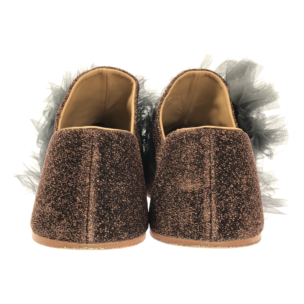 Chika Kisada / チカキサダ SABO SANDAL / 着脱可チュール フリル 装飾 プラットフォーム サボ サンダル