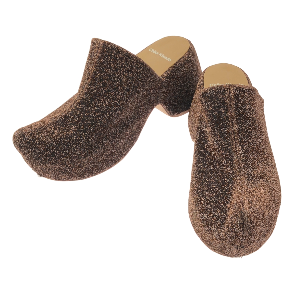 Chika Kisada / チカキサダ SABO SANDAL / 着脱可チュール フリル 装飾 プラットフォーム サボ サンダル