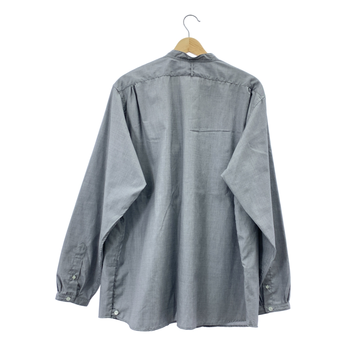 NICENESS / ナイスネス C.CHAD End-on-End Chambray Shirt Jacket コットン バンドカラーシャツ