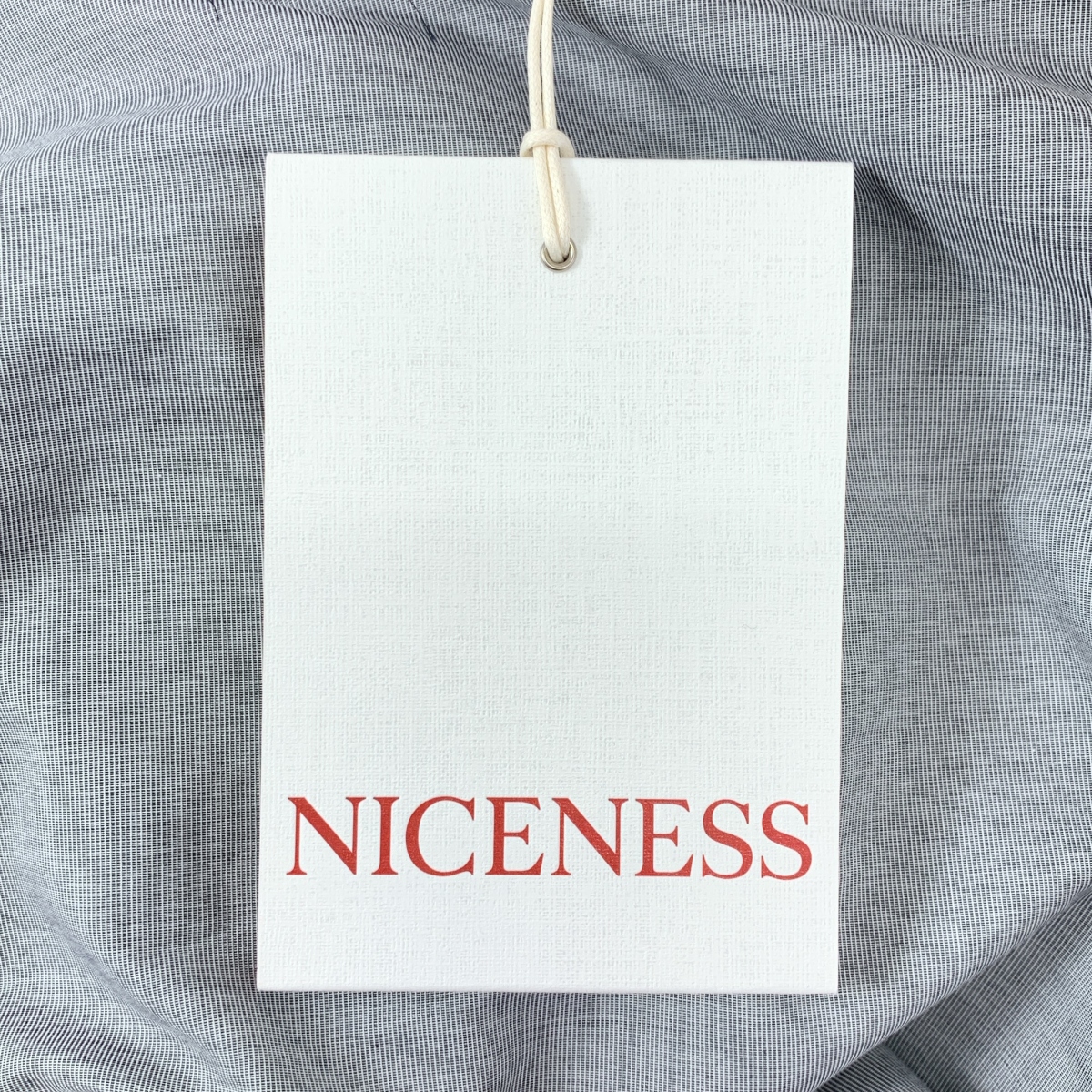 NICENESS / ナイスネス C.CHAD End-on-End Chambray Shirt Jacket コットン バンドカラーシャツ