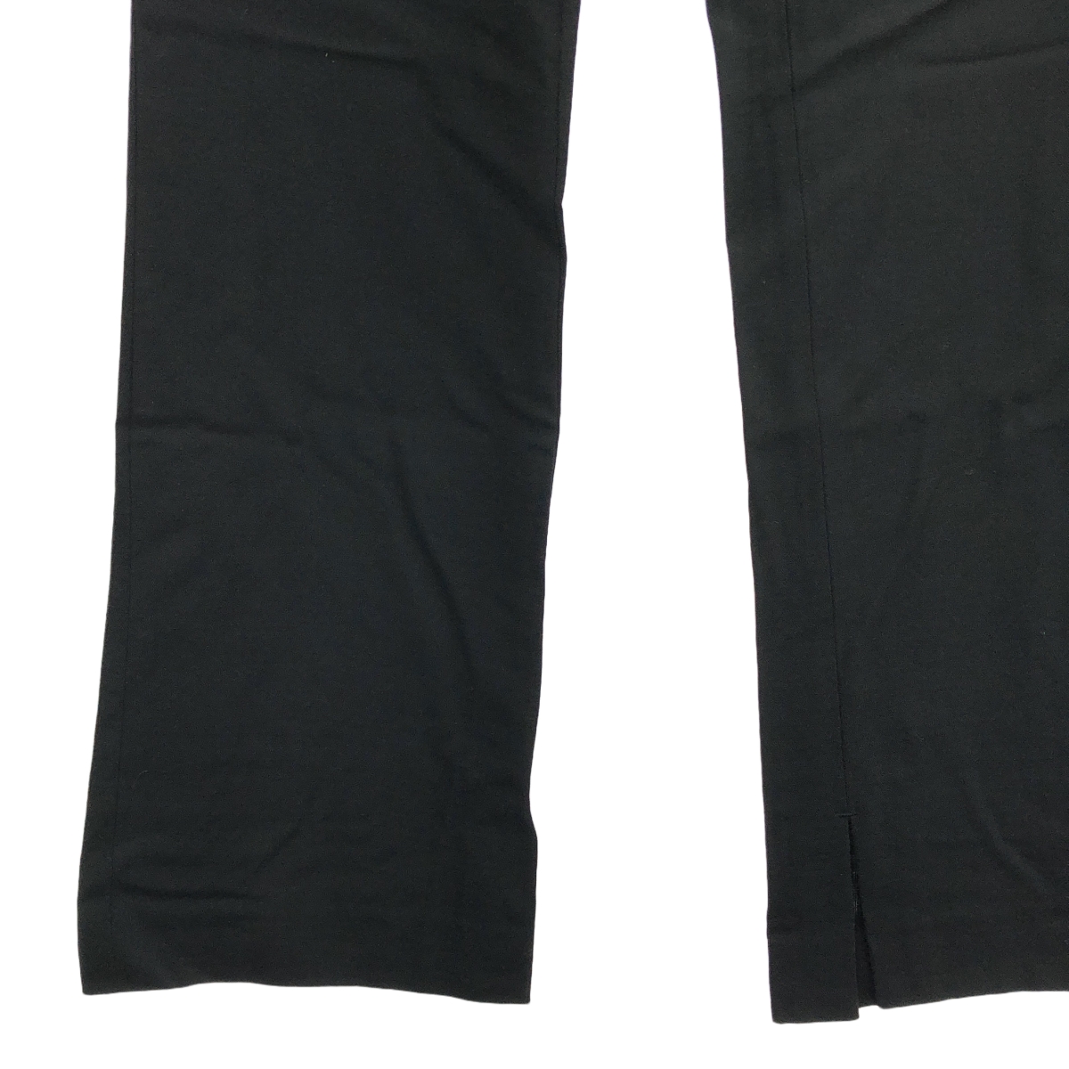 YOHJI YAMAMOTO +NOIR / ヨウジヤマモトプリュスノアール サイドジップ 裾スリット スラックス パンツ