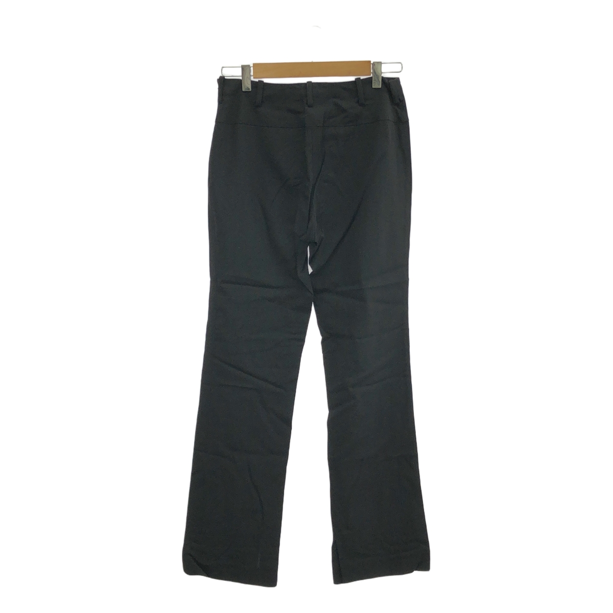 YOHJI YAMAMOTO +NOIR / ヨウジヤマモトプリュスノアール サイドジップ 裾スリット スラックス パンツ