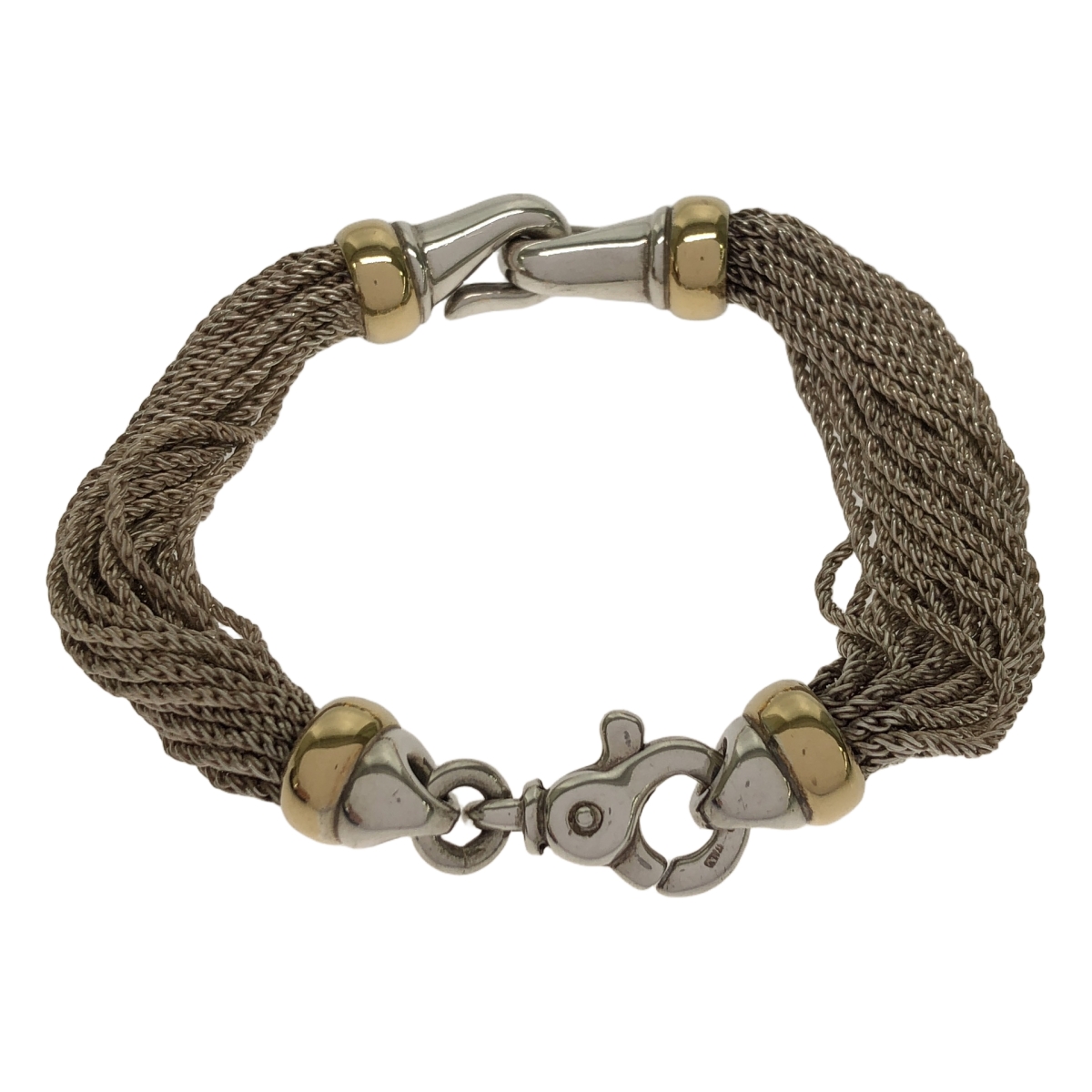 Tiffany & Co / ティファニー 1990s ヴィンテージ シルバー925 / YG マルチストランド チェーンブレスレット