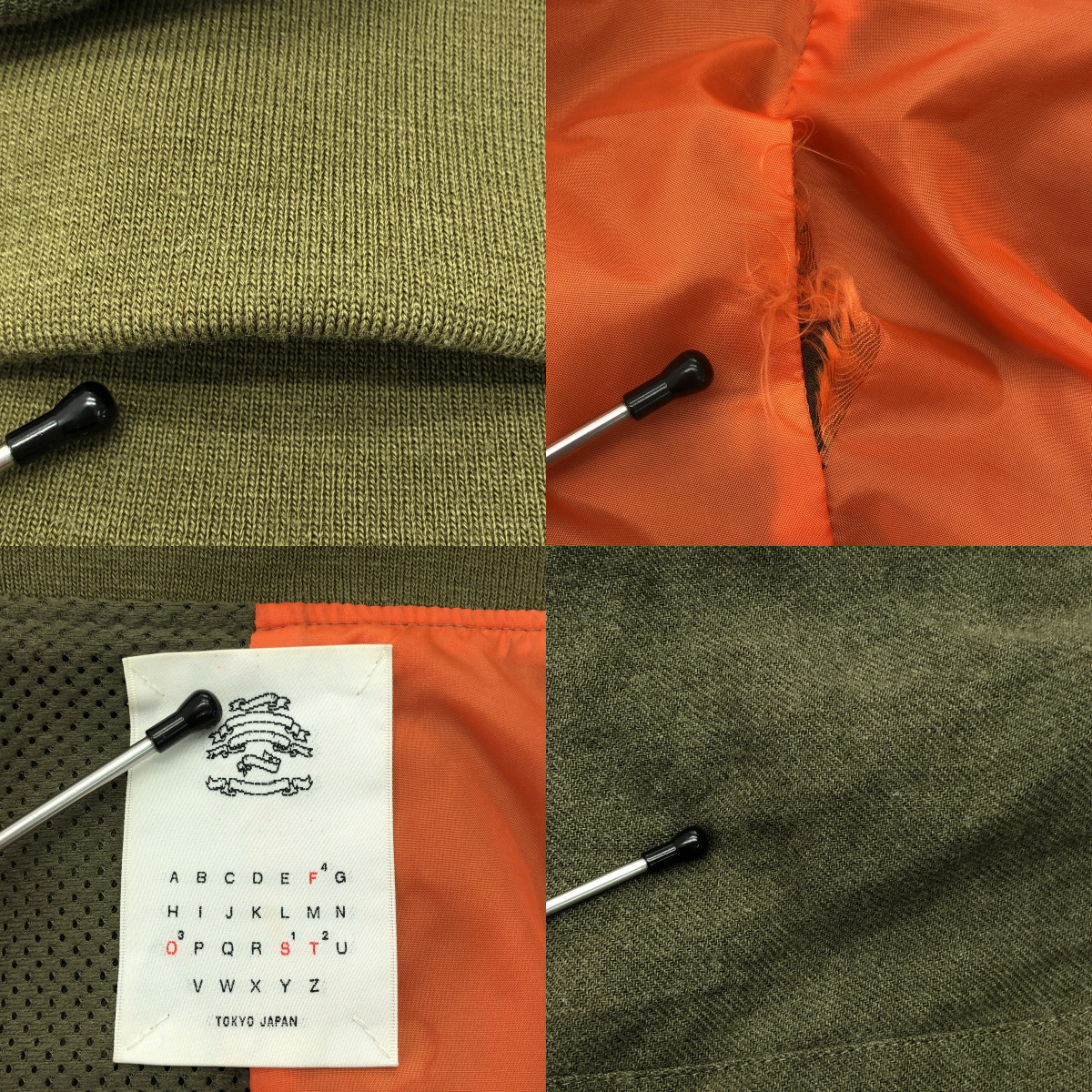 STOF / ストフ 二重人格 MA-1 アシンメトリー ジャケット