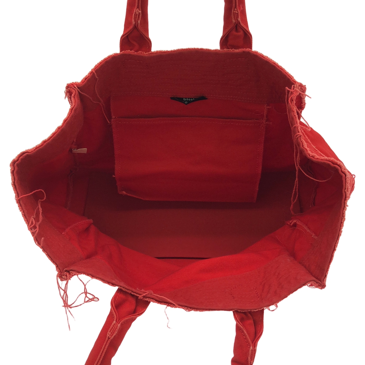 tricot COMME des GARCONS / トリココムデギャルソン キャンバス フリンジ ハンドバッグ