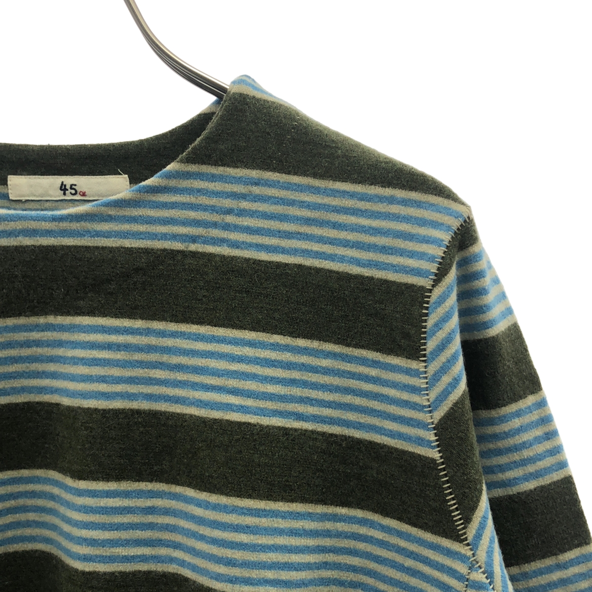 45r / フォーティファイブアール ウール ボーダー ニット セーター