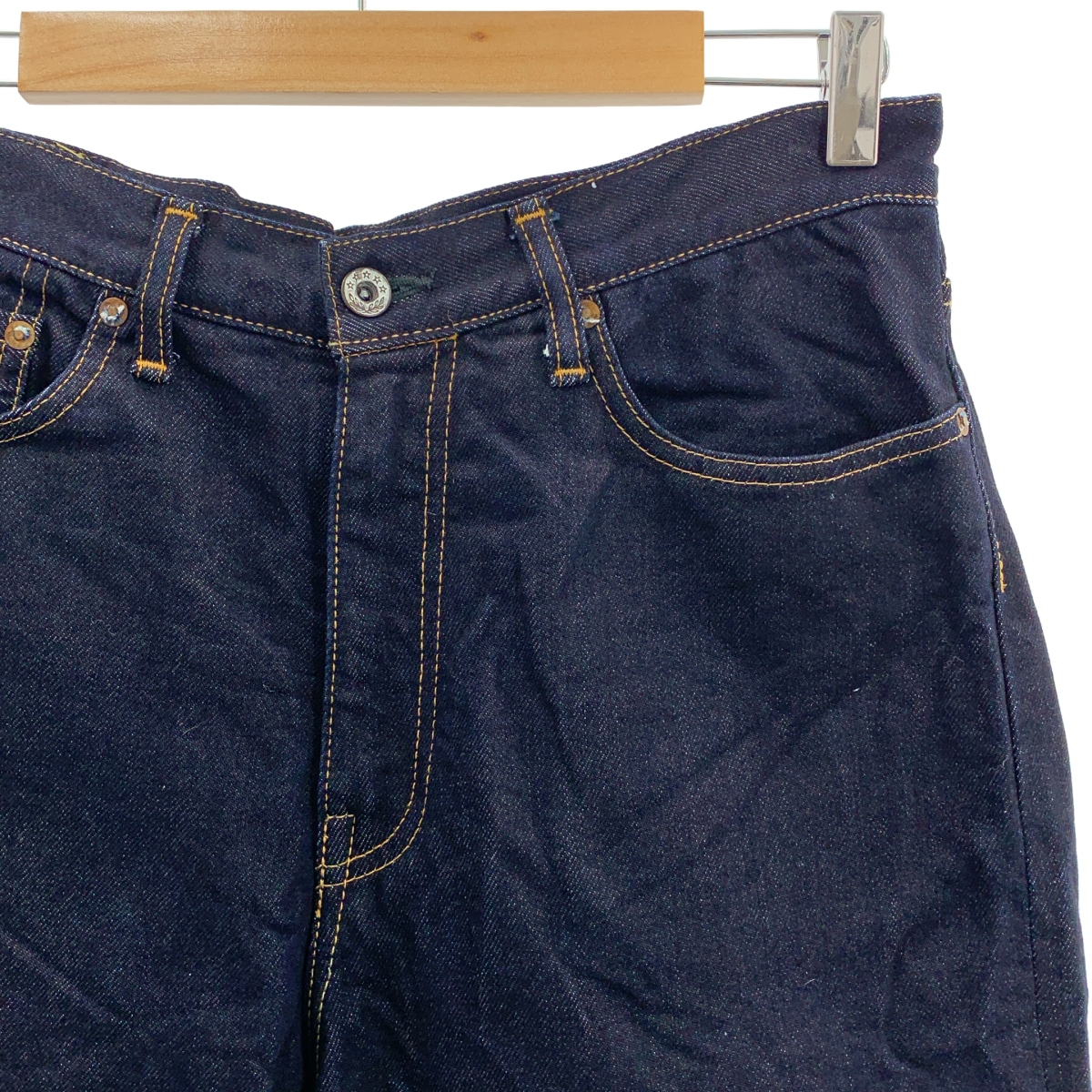 AUBERGE / オーベルジュ PHIL MENPU コットン シルク 5ポケット セルビッチ デニムパンツ