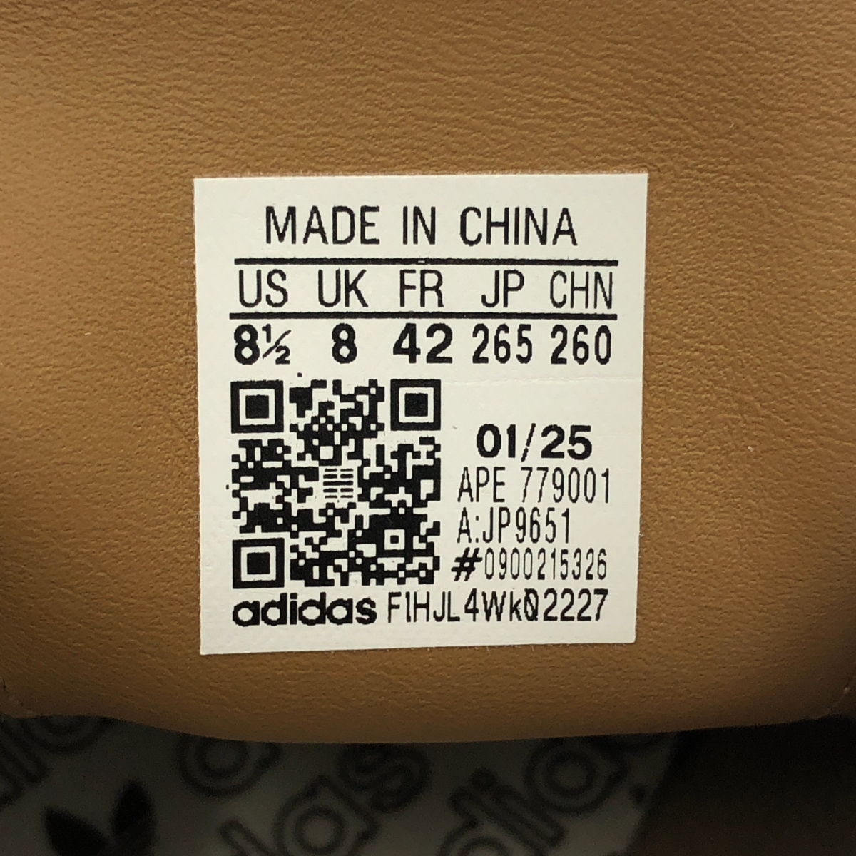 adidas / アディダス TOBACCO タバコ ローカット スニーカー