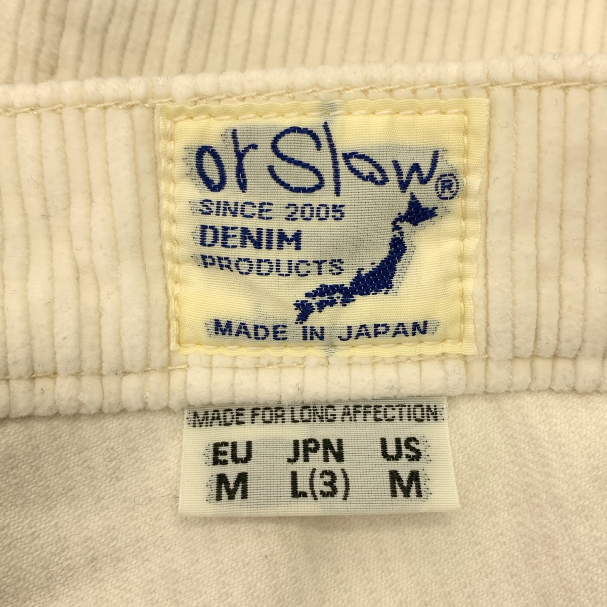 orslow / オアスロウ コーデュロイ パンツ