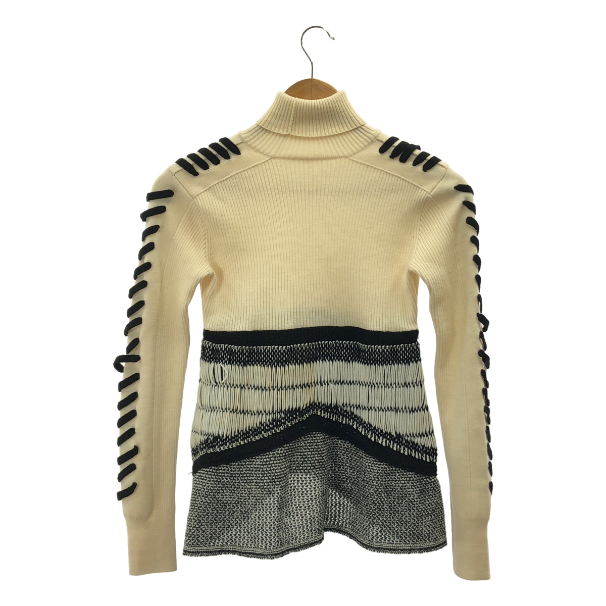 Mame Kurogouchi / マメクロゴウチ Exotic Pattern Peplum Knit エキゾチックパターン ペプラムニット