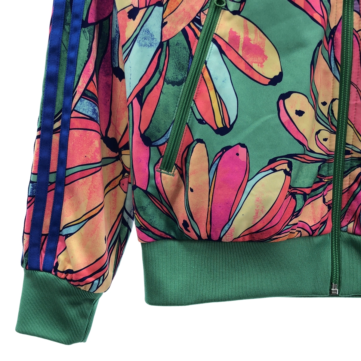 adidas / アディダス セットアップ 総柄 サイドライン ジャージ トラックジャケット / ドローストリング ショートパンツ ショーツ