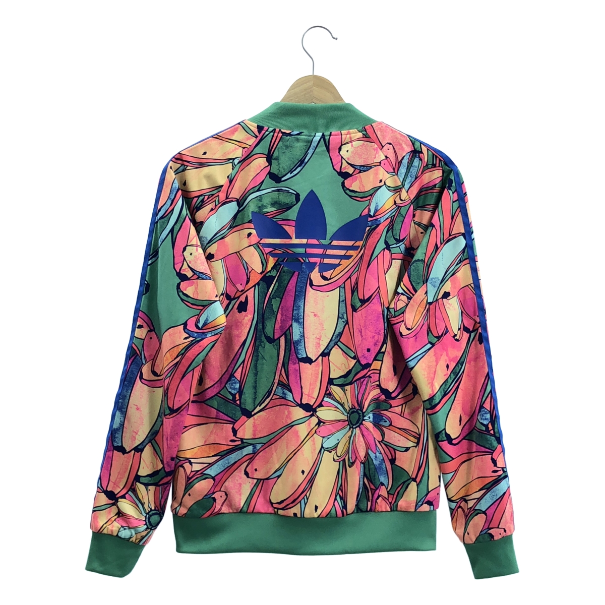 adidas / アディダス セットアップ 総柄 サイドライン ジャージ トラックジャケット / ドローストリング ショートパンツ ショーツ