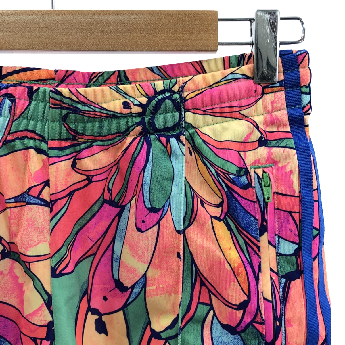 adidas / アディダス セットアップ 総柄 サイドライン ジャージ トラックジャケット / ドローストリング ショートパンツ ショーツ