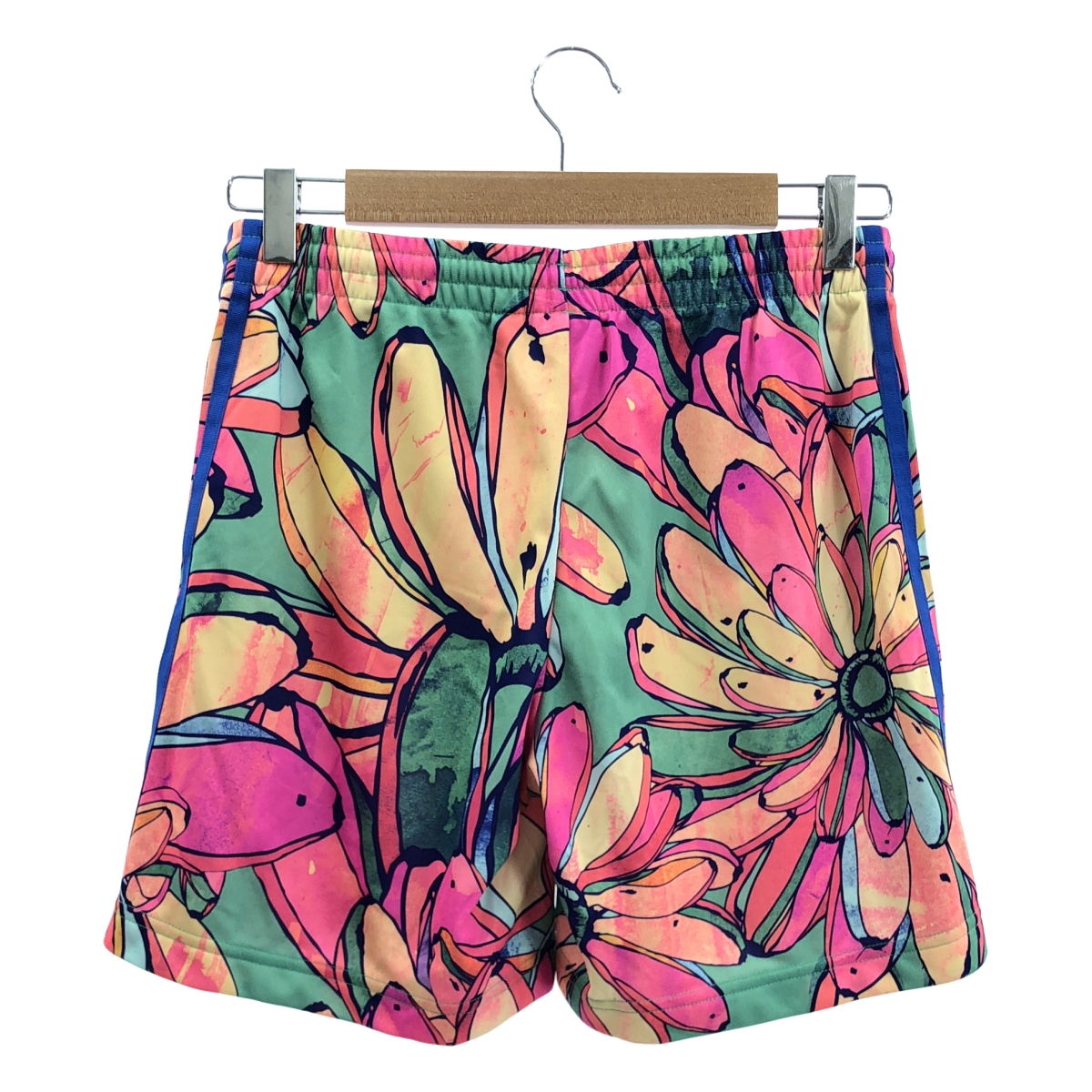 adidas / アディダス セットアップ 総柄 サイドライン ジャージ トラックジャケット / ドローストリング ショートパンツ ショーツ