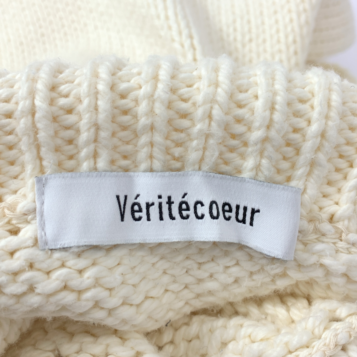 veritecoeur / ヴェリテクール コットン タートルネック ニットベスト