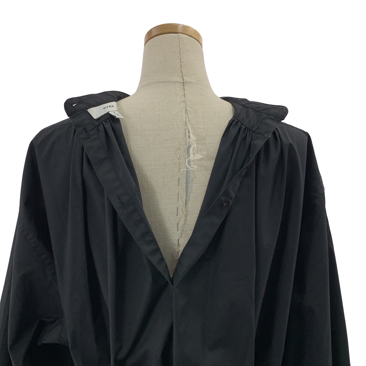 HYKE / ハイク BIB FRONT SHIRT DRESS ビブフロント シャツ ドレス ワンピース