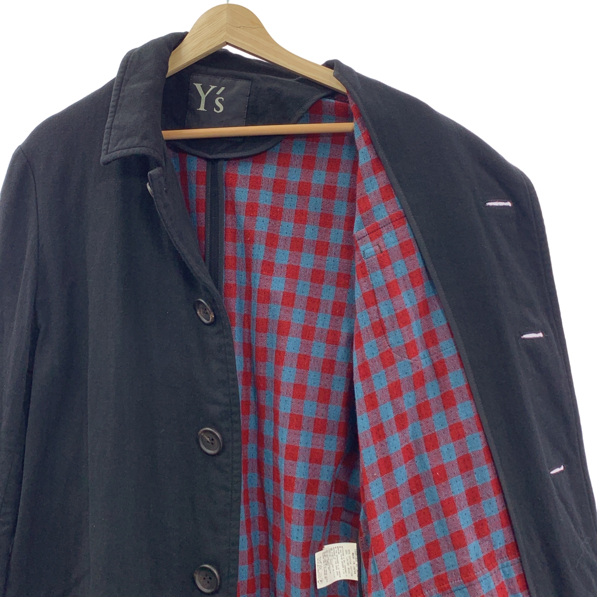 Y's / ワイズヨウジヤマモト コットンウール ステンカラー ベルテッド コート