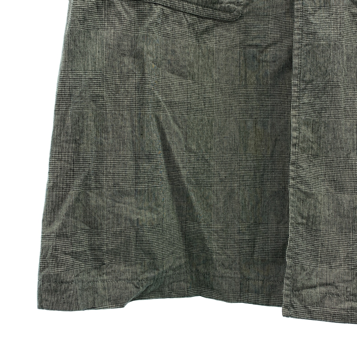 CONFECT / コンフェクト コットン リネン グレンチェック ステンカラーコート