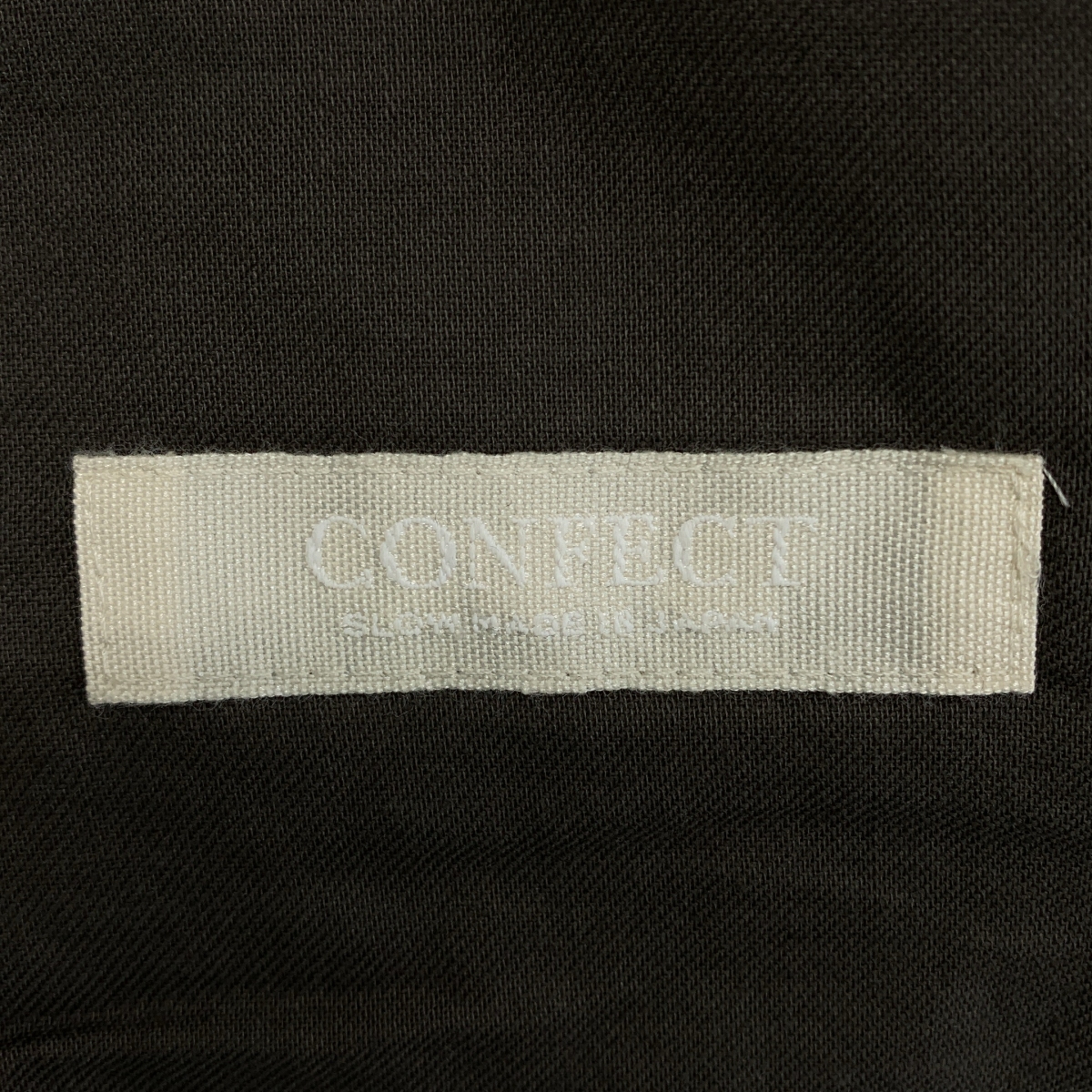 CONFECT / コンフェクト コットン リネン グレンチェック ステンカラーコート