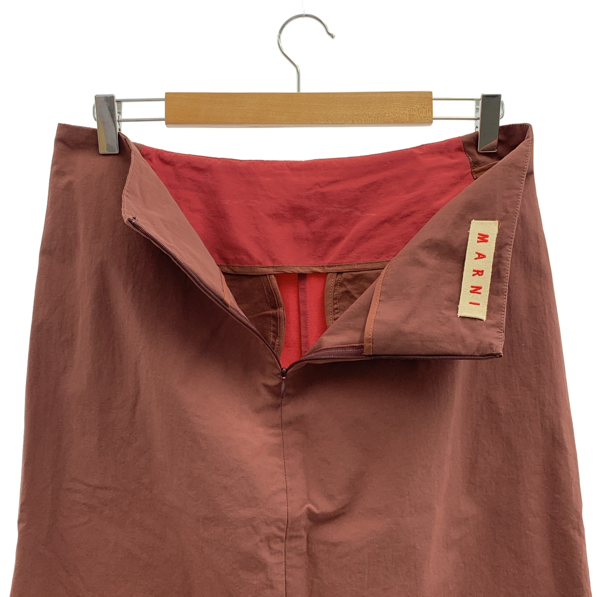 MARNI / マルニ ナイロン バイカラー バックジップ スカート