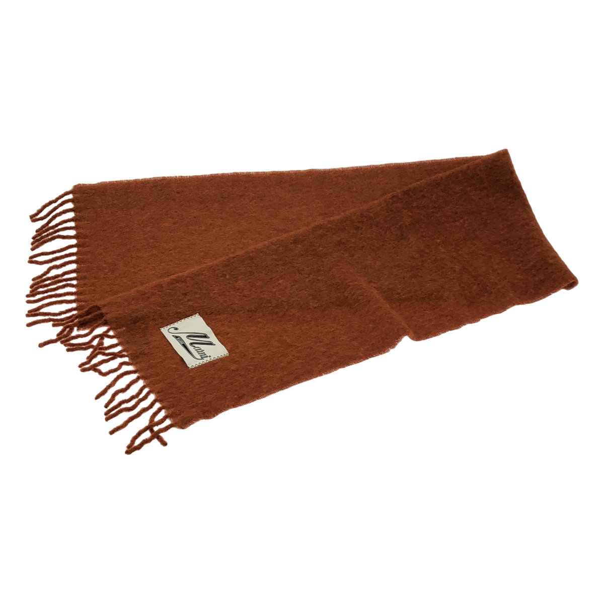 MARNI / マルニ アルパカ混 フリンジ マフラー ストール